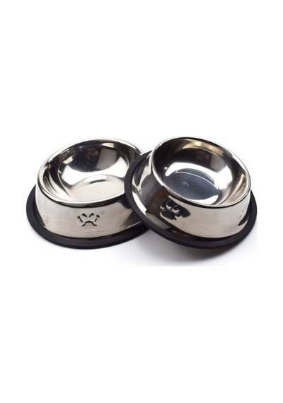 Paslanmaz Çelik Metal Mama Kabı 18 Cm Çok Renkli
