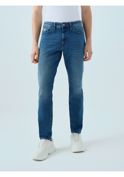 Ricardo Slim Fit Erkek Pantolon Orta İndigo
