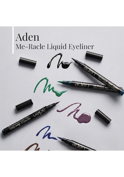 Aden Me-racle Liquid Eyeliner - Likit Eyeliner 01 Black Siyah Diğer