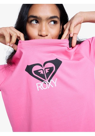 Roxy Ocean Road Art Kadın T-shirt-erjzt06015 Fuchsia Purple - Solid