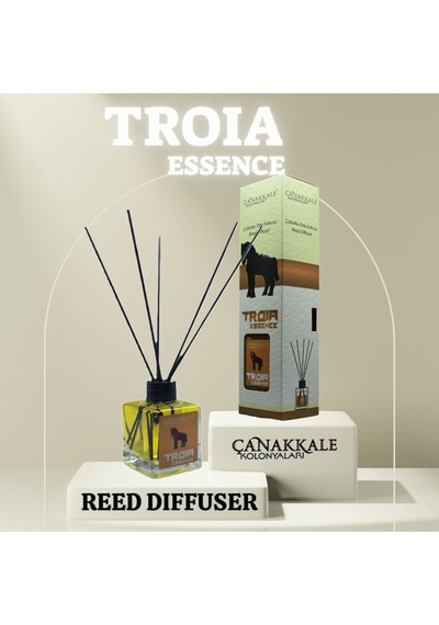 Çanakkale Kolonyaları Troia Bambu Çubuklu Oda Kokusu Cam 100 ML