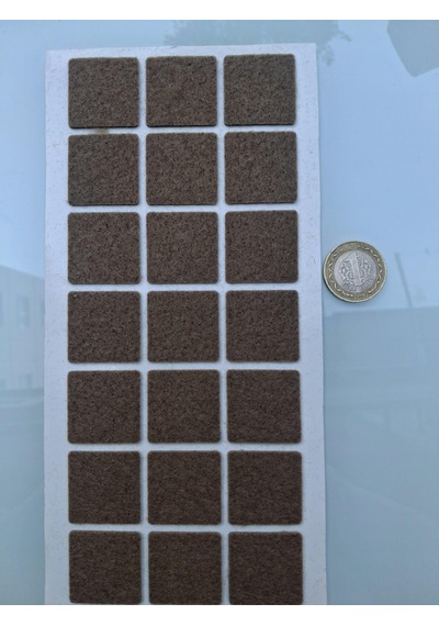 Keçe 90740 Hrd 4 Paket 30mm Kahve Masa Sandalye Koltuk Baza Ayak Çizdirmez Yapışkanlı
