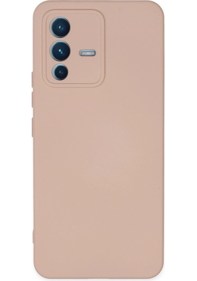 Cosmotex Newface Vivo V23 5g Kılıf Nano İçi Kadife Silikon - Pudra