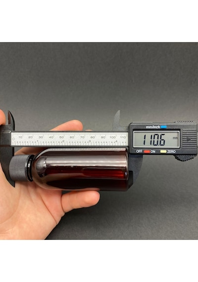 100 Cc Amber Plastik Sert Şişe - Siyah Kapaklı- 100ml Kahvereng