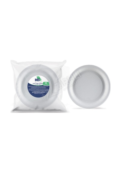 2 Adet Kbr Kağıt Tabak 22 Cm 10'lu Çok Renkli