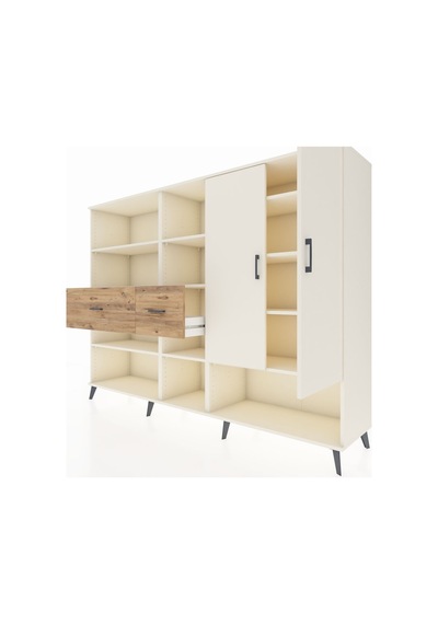Hyperion Dolap 10 Raflı 2 Çekmeceli 2 Kapaklı 220x44x163 Aytaşı-a Aytaşı-aytaşı/çam Hyperion Dolap 10 Raflı 2 Çekmeceli 2 Kapaklı 220x44x163 Aytaşı-a Aytaşı-aytaşı/çam