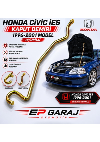 Honda Civic İes 1996-2001 Model Uyumlu Kaput Demiri 0