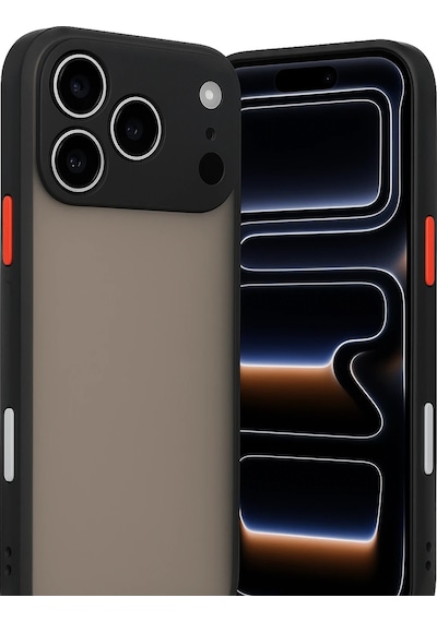 Flzdgnkr Newface Apple, Uyumlu iPhone 17 Pro Kılıf Montreal Silikon Kapak - Siyah