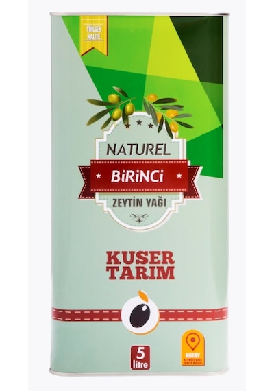Kuser Tarım Natürel Birinci Zeytinyağı Teneke 5 L
