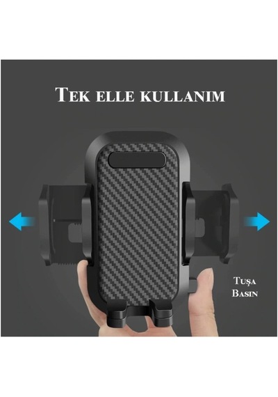 Araç Içi Uzayan Ayarlanabilir Vantuzlu Otomotik Klipsli Telefon