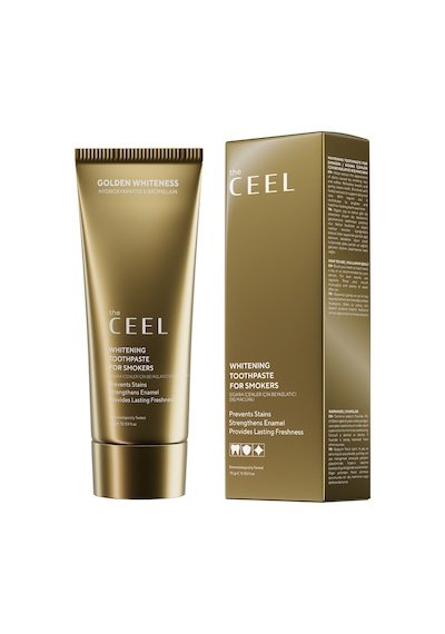 The Ceel Sigara İçenler İçin Beyazlatmaya Yardımcı ve Ferahlatıcı Diş Macunu Bromelain İçerikli 75 gr