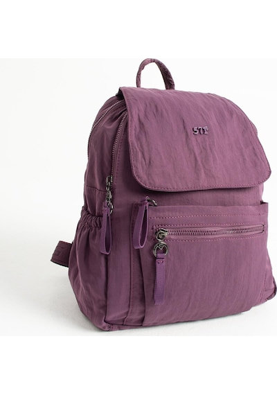 571 Collections Yumuşak Dokulu Ultra Hafif, Esnek Ve Su Geçirmez Polyamid Kumaş Sırt Çantası Mor Model: 571-13-14b Mor