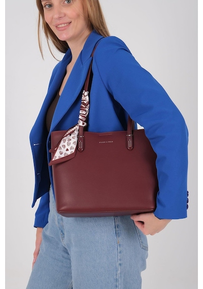 Silver Polo Sp1238 Kadın Omuz Çantası Cilt Bordo-bordo