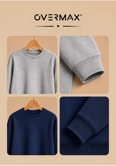 Overmax 2 Li Kapüşonsuz Sweatshirt Seti Çocuk Unisex - 3-12 Yaş Gri-lacivert - 920169697 Gri-lacivert Overmax 2 Li Kapüşonsuz Sweatshirt Seti Çocuk Unisex - 3-12 Yaş Gri-lacivert - 920169697 Gri-lacivert