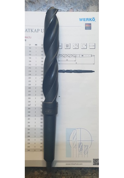 Werkö Mors Konik Saplı Matkapucu Hss 30mm