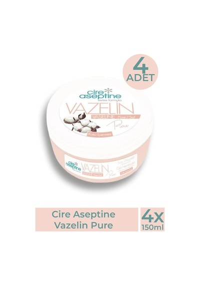 Cire Aseptine Vazelin Pure 150 Ml 4 Adet