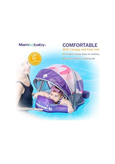 Mambobaby Yüzme Simidi - Insect Zoo, Emniyetli, Gölgelikli Ve Ayak Destekli