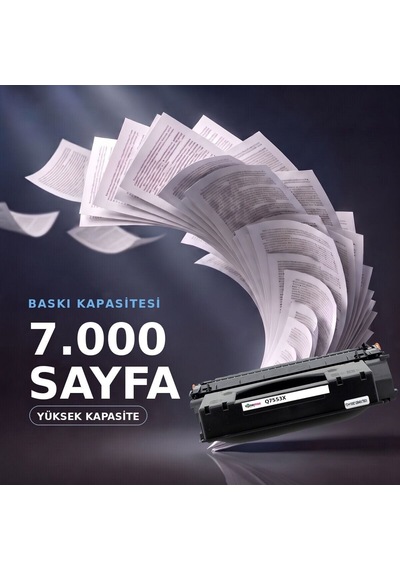 Hp Laserjet P2015dtn Muadil Toner Çipli Q7553x 10'lu 7.000 Sayfa