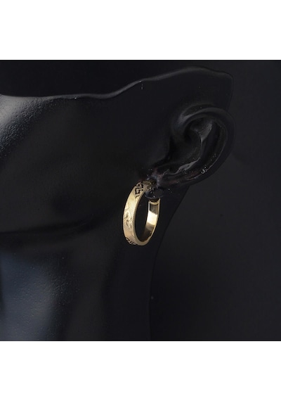 Bilezikci 2,5 Cm. Çaplı Versace Halka Küpe 14 Ayar Altın Kphas14k30234