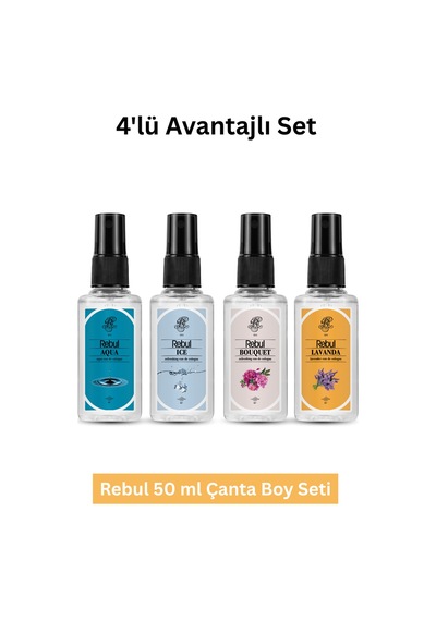 Rebul Aqua+bouquet+ıce+lavanda Kolonya 50 Ml 4 Adet
