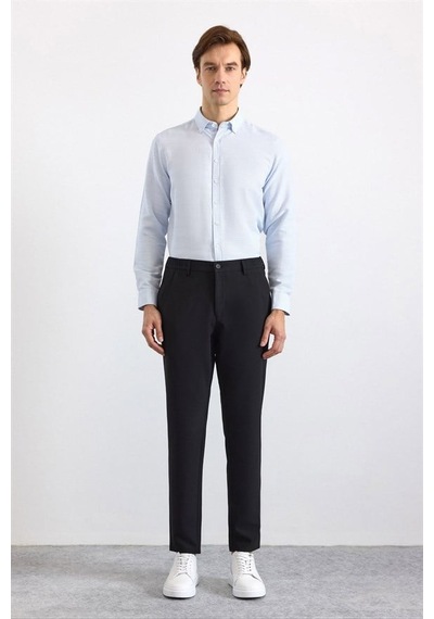 Süvari Siyah Slim Düz Jogger Pantolon Spn2020500003-s09