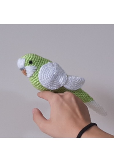 Amigurumi Kuş Oyuncak Muhabbet Kuşu Elma Yeşili