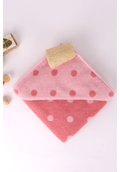 Baveno Pembe Puantiyeli Bebek Kundak 80 x 80