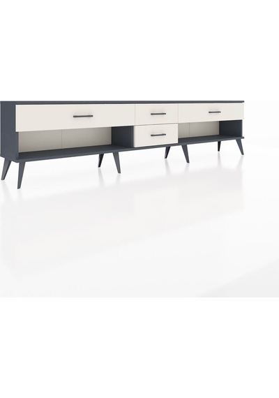 Arges Tv Ünitesi 4 Çekmeceli 220x30x51 Antrasit-çam/aytaşı Atlas Çam/aytası - Antrasıt Arges Tv Ünitesi 4 Çekmeceli 220x30x51 Antrasit-çam/aytaşı Atlas Çam/aytası - Antrasıt