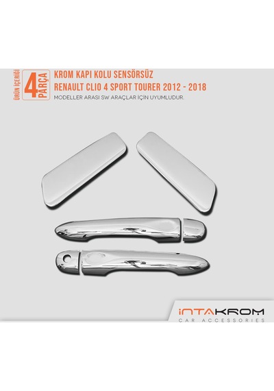 intakrom Renault Clio 4 Sport Tourer Krom Kapı Kolu Sw - 4 Parça 2012 - 20