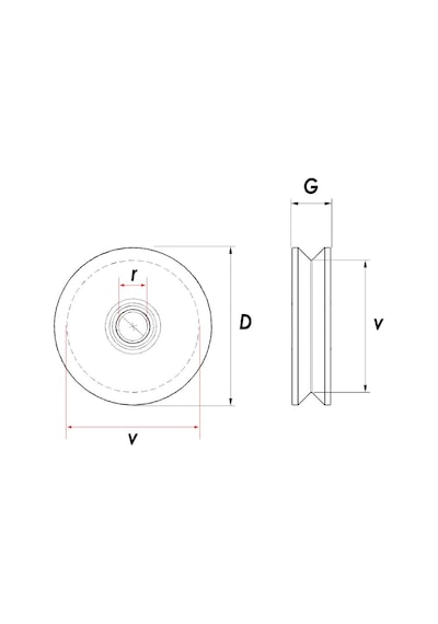 Rm090 Tablasız Kepsiz Ray Makarası 90 Mm