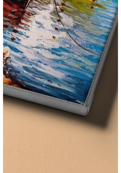Webstyle Sayılarla Boyama Seti Kasnaklı Renkli Ev Ve Yelkenli 60 X 75 Cm