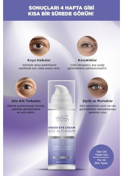 Tr Göz Altı Morluk, Torbalanma, Kırışıklık, Koyu Halka Ve Aydınlatıcı Göz Çevresi Kremi 30 Ml