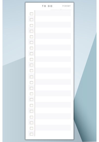 Yapılacaklar Listesi - 50 Sayfa - 29,7 10.5 Cm - To Do List - Checklist- Kontrol Listesi - Planlayıcı - Gri Diğer