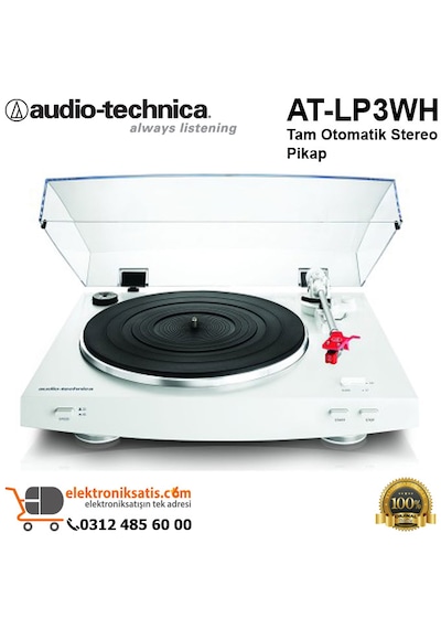 Audio Technica  At-Lp3Wh Tam Otomatik Stereo Pikap