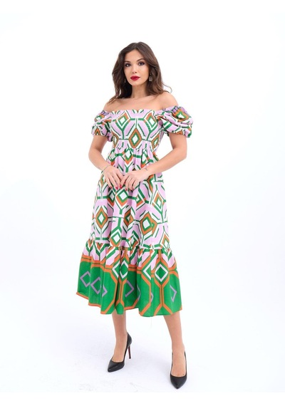 De'charme 5525 Elbise-beliza Altın