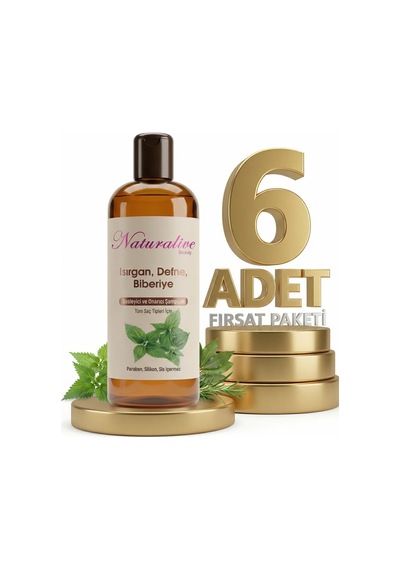 Naturalive Tüm Saçlar İçin Şampuanı 6x500 Ml