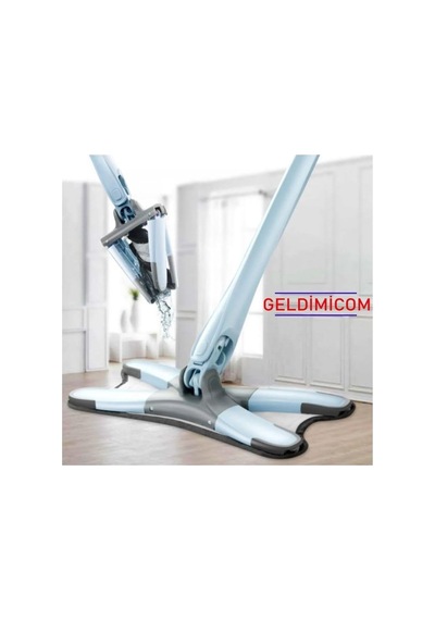 X Mop Kendinde Sıkmalı 1 Adet Yedek Bezli Xmop Pratik Paspas Yer Duvar Sil