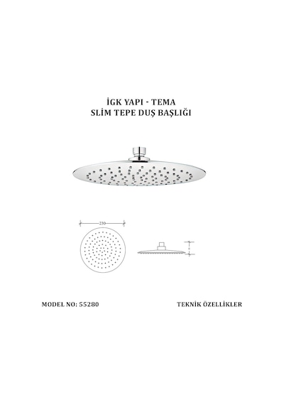 Tema Siım Tepe Duş Başlıkları, Kullanım Kolaylığı 6998