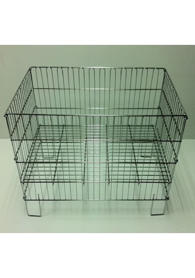 Vitrinraf Katlanır, Tabanı Ayarlanır Tel Sepet - Hırdavat Sepeti - 60 X 80