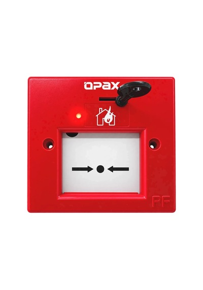 Opax-mcp Kablolu & Kablosuz Resetlenebilir Yangın İhbar Butonu 868 Mhz Manual Call Point