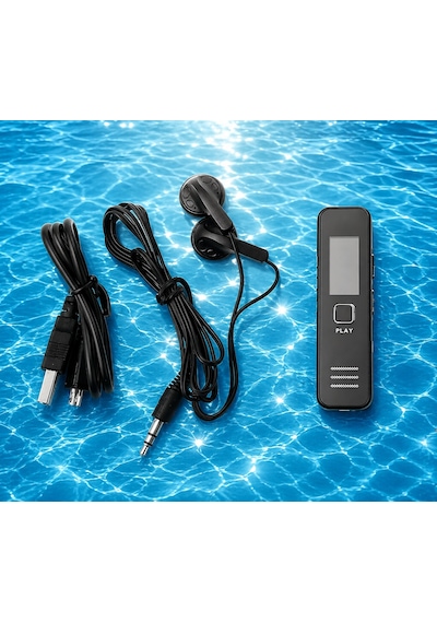 Nıvego Mini Ses Kayıt Cihazı Diktafon Ders, Toplantı, Röportaj Kayıt Tek Tuş Ses Kaydedici Taşınabilir Dijital Recorder Mp3 Çalar Kompakt Tasarım
