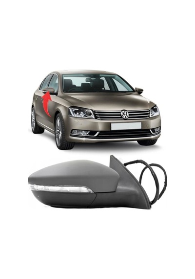 Passat B7 2010-2015 Sağ Ayna Katlanır Çevre Aydınlat 9 Pin 3aa857508a