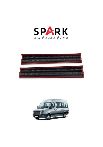 Volkswagen Crafter 2006-2012 Yıl Aralığı Uyumlu Kapı Eşiği 2 Parça Siyah