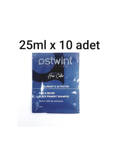 Ostwint Saç Sakal Bıyık Siyahlaştırıcı Şampuan 25Ml X10'Lu