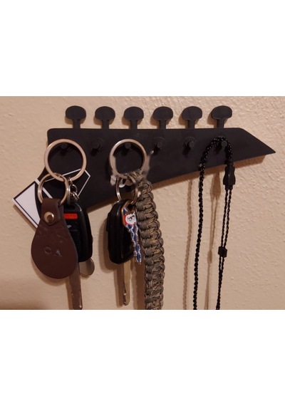 3d Baskı Gitar Başlığı Formlu Anahtar Askısı Duvar Anahtarlığı Müzik Temalı Dekoratif