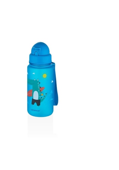 Benisa Shop Uzspace 400 Ml Trıtan Sevimli Hayvan Desenli Çocuk Suluk MAvi