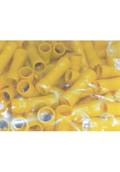 İzoleli Ek Muf Kablo Ucu 4-6mm² Sarı 100 Adet Bağlantı Terminali