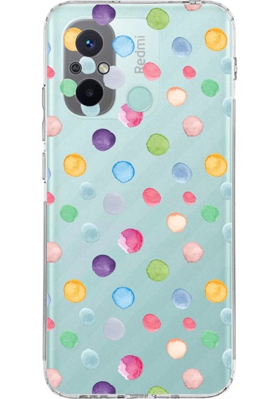 Xiaomi Redmi 12c İle Uyumlu Water Color 6 Kamera Korumalı Şeffaf Kılıf Şeffaf