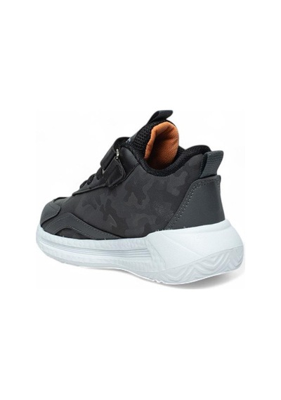 Lastikli Cırtlı Yumuşak Esnek Hafif Nefes Alabilen Unisex Çocuk Sneaker Spor Ayakkabı Füme