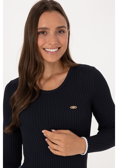 U.S. Polo Assn. Kadın Lacivert Bisiklet Yaka Kazak 50314780-VR033
